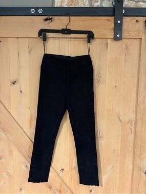 SPRWMN - Black Suede ankle pants